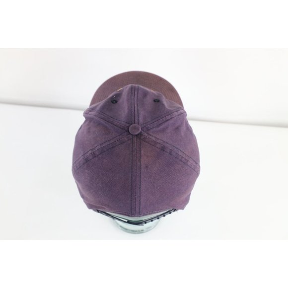 Vintage 90s Distressed Block M University of Michigan Snapback Hat Cap Blue - Picture 7 of 10